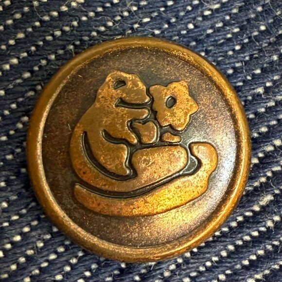 Vintage 1970s Flare Leg Studded Jeans, The Lemon Frog Shop, Sears, 29x30.5, Low - Picture 5 of 8